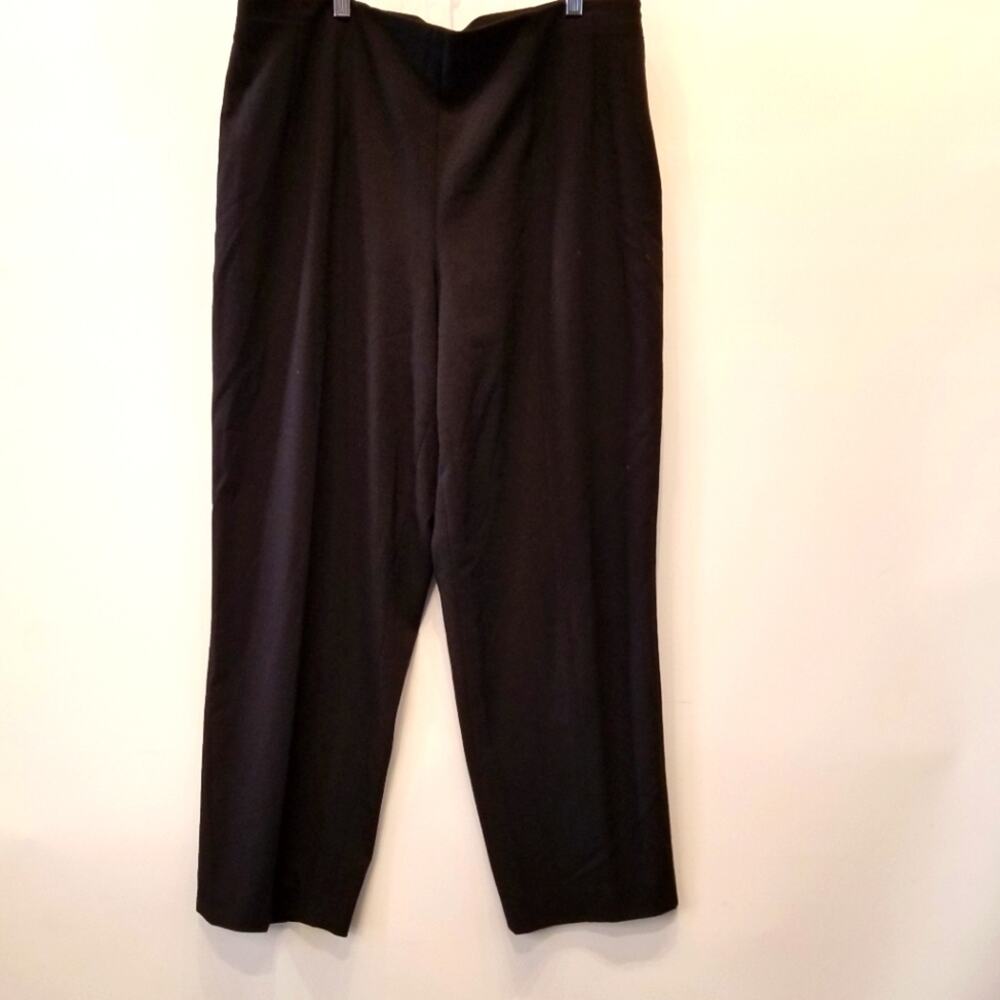 Avenue Black Dress Pants Stretch Elastic Waist Plus Size 2X